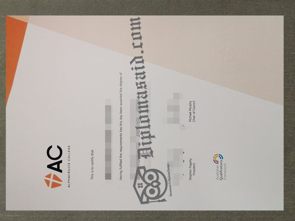 Alphacrucis College Degree, Alphacrucis College Diploma