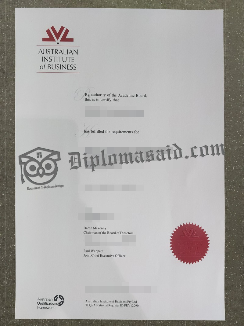 Australian Institute of Business Diploma, Australian Institute of Business Degree Australian Institute of Business Diploma, Australian Institute of Business Degree