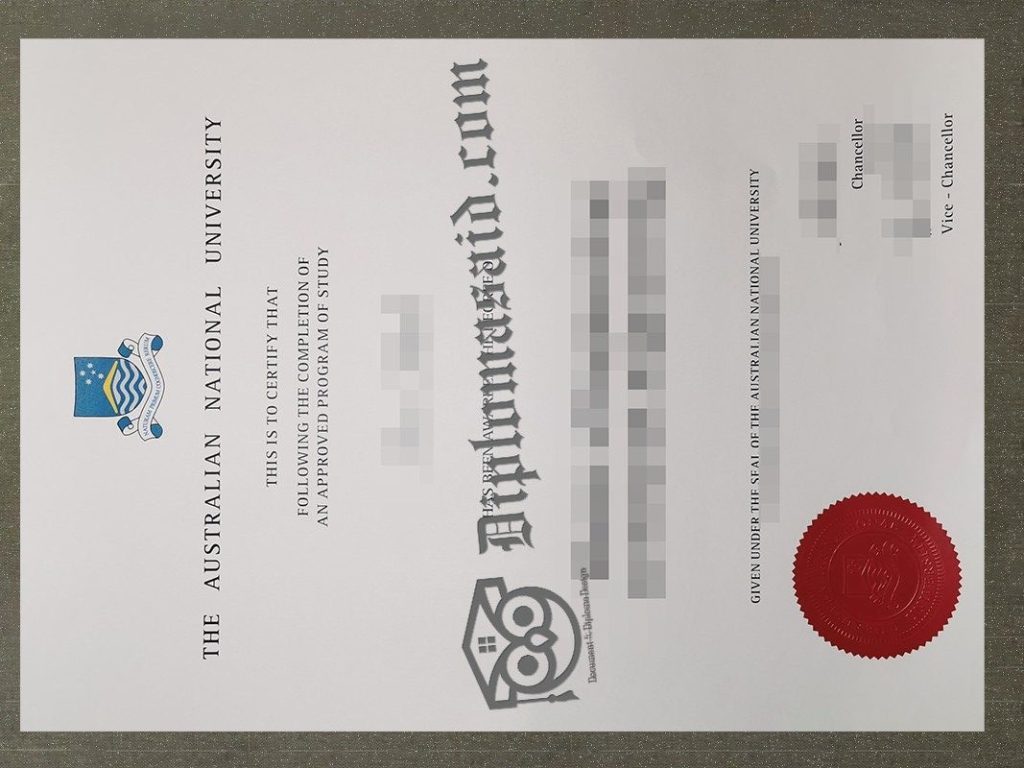 Australian National University degree, Australian National University diploma