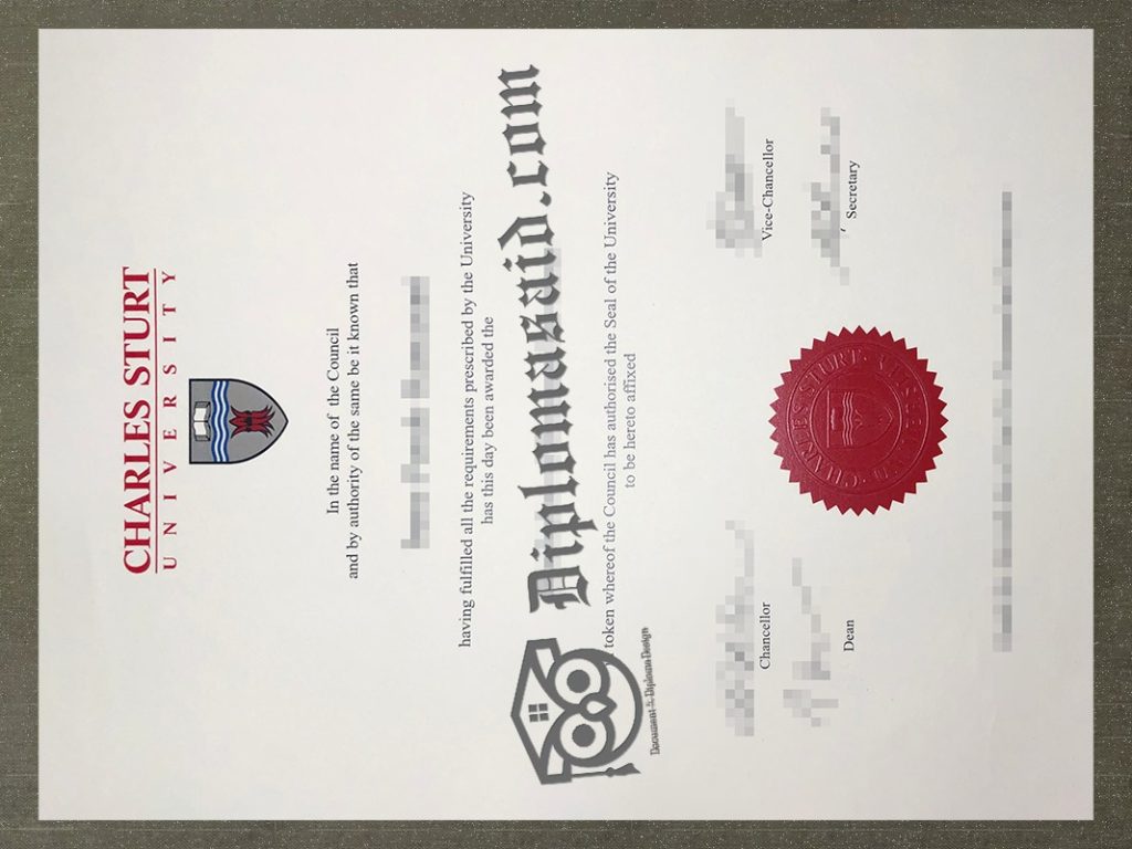 Charles Sturt University diploma, Charles Sturt University degree