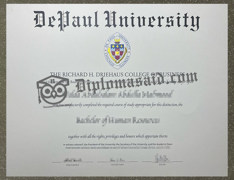 DePaul University Diploma, DePaul University Degree DePaul University Diploma, DePaul University Degree