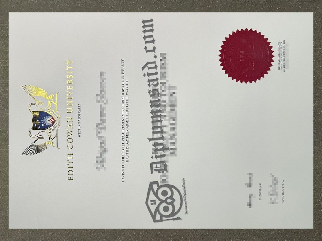 Edith Cowan University degree, Edith Cowan University diploma
