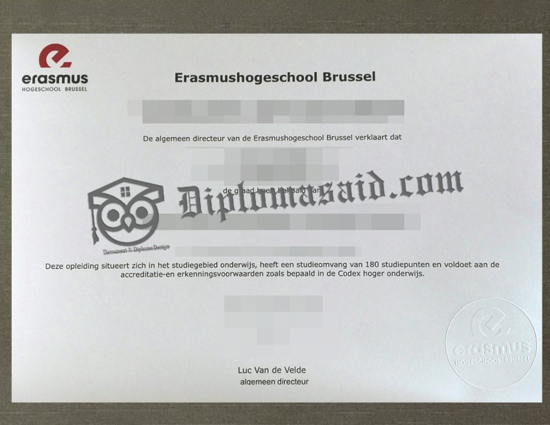Erasmushogeschool Brussel Degree, Erasmushogeschool Brussel Diploma Erasmushogeschool Brussel Degree, Erasmushogeschool Brussel Diploma