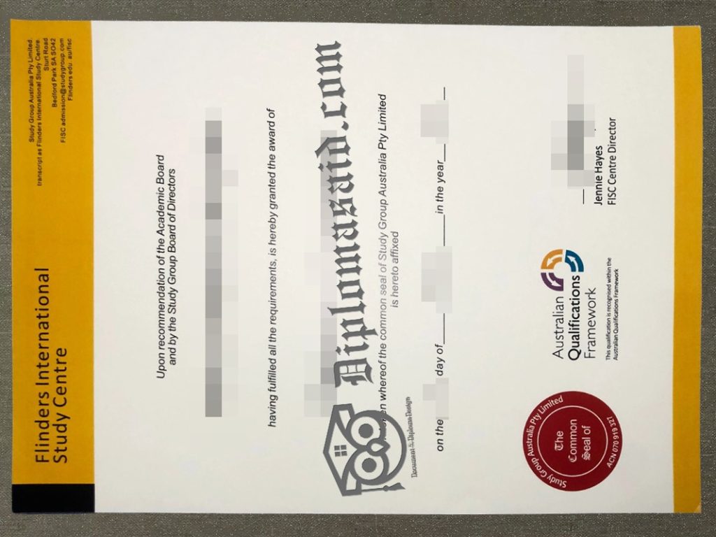 Flinders International Study Centre diploma, Flinders International Study Centre degree