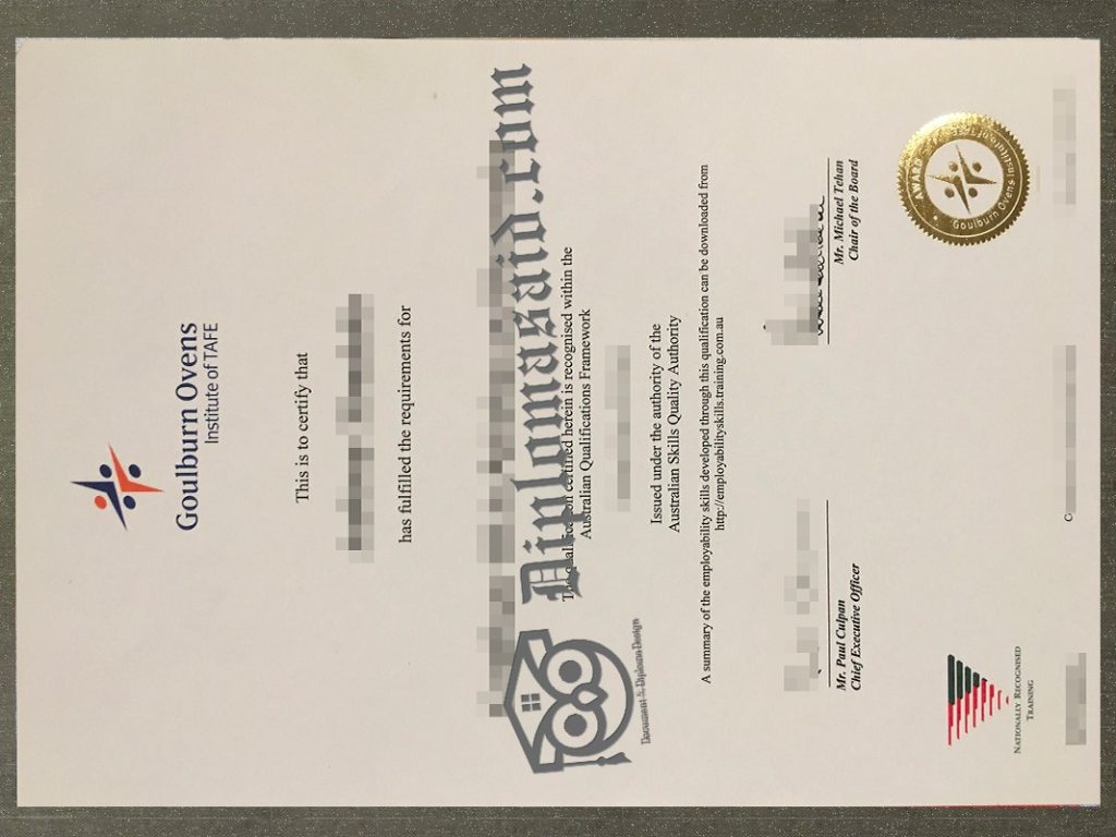 Goulburn Ovens Institute of TAFE Certificate, Goulburn Ovens Institute of TAFE Degree