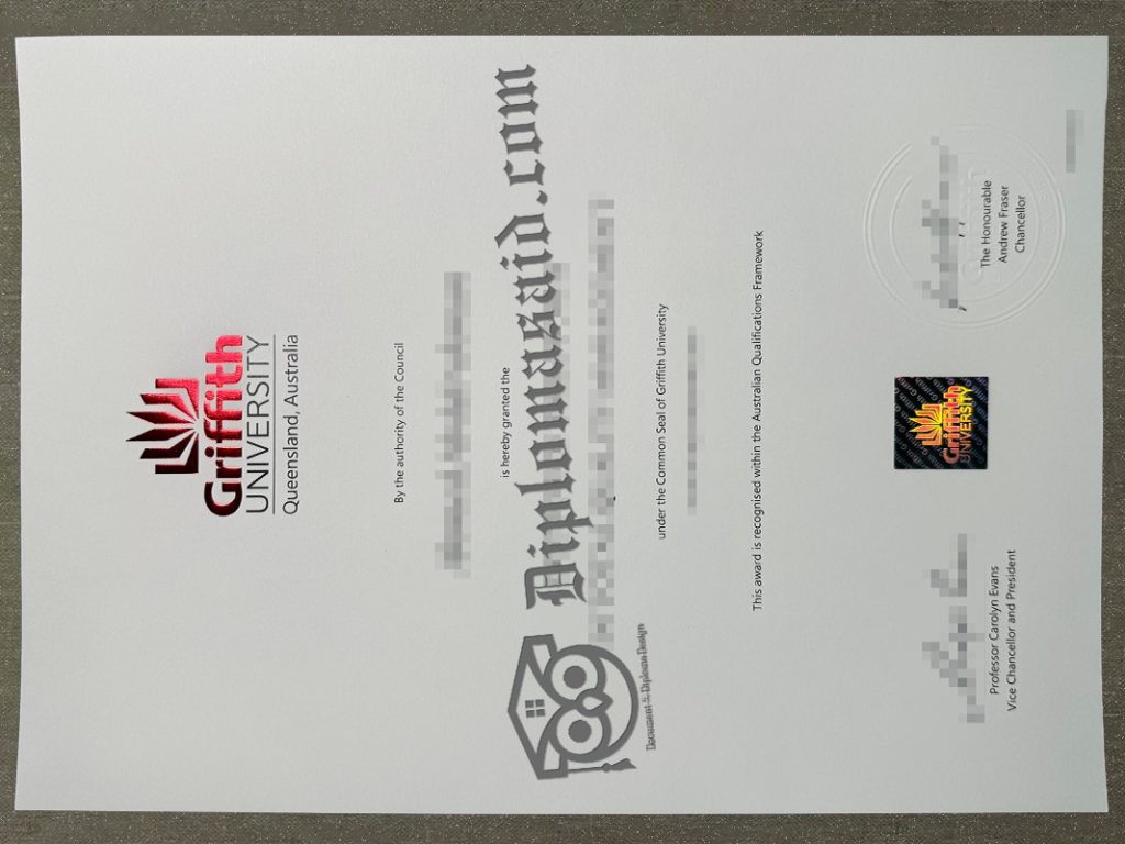 Griffith University degree, Griffith University diploma