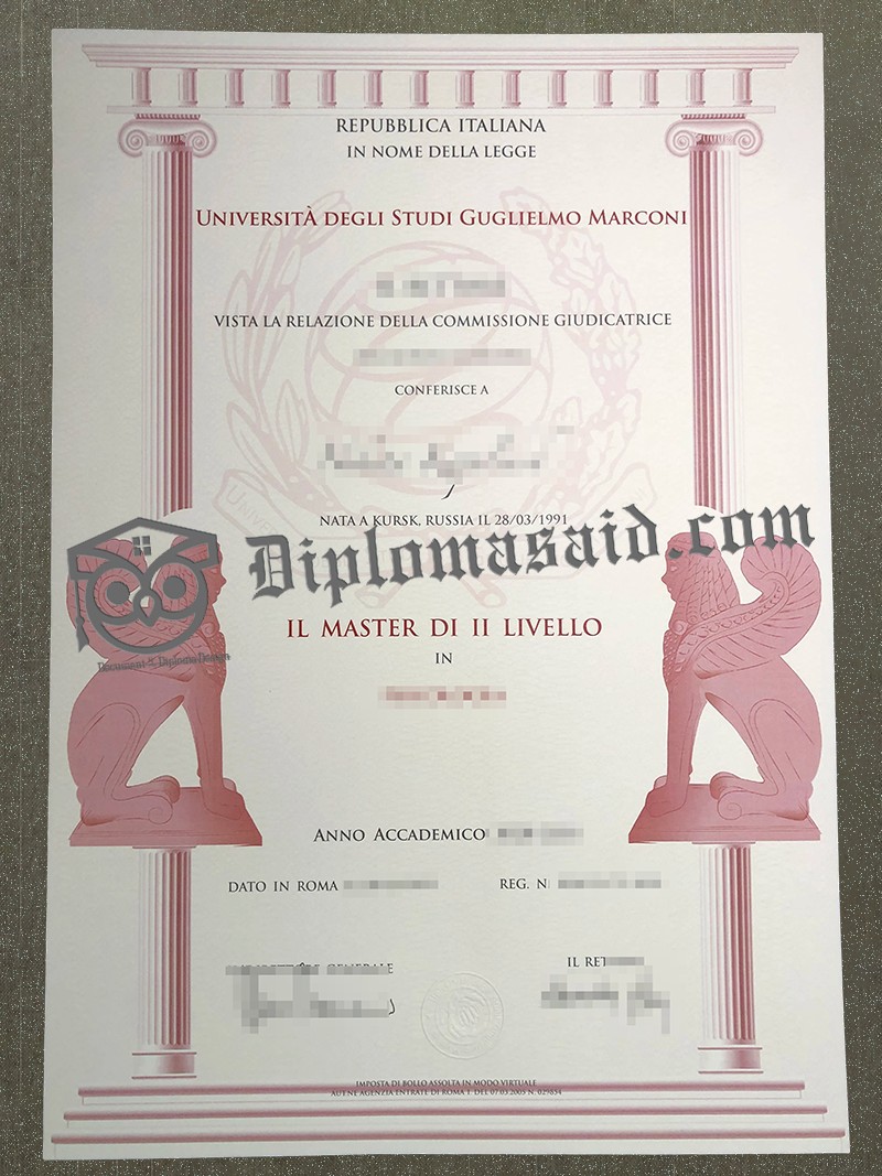 Guglielmo Marconi University diploma, Guglielmo Marconi University degree Guglielmo Marconi University diploma, Guglielmo Marconi University degree