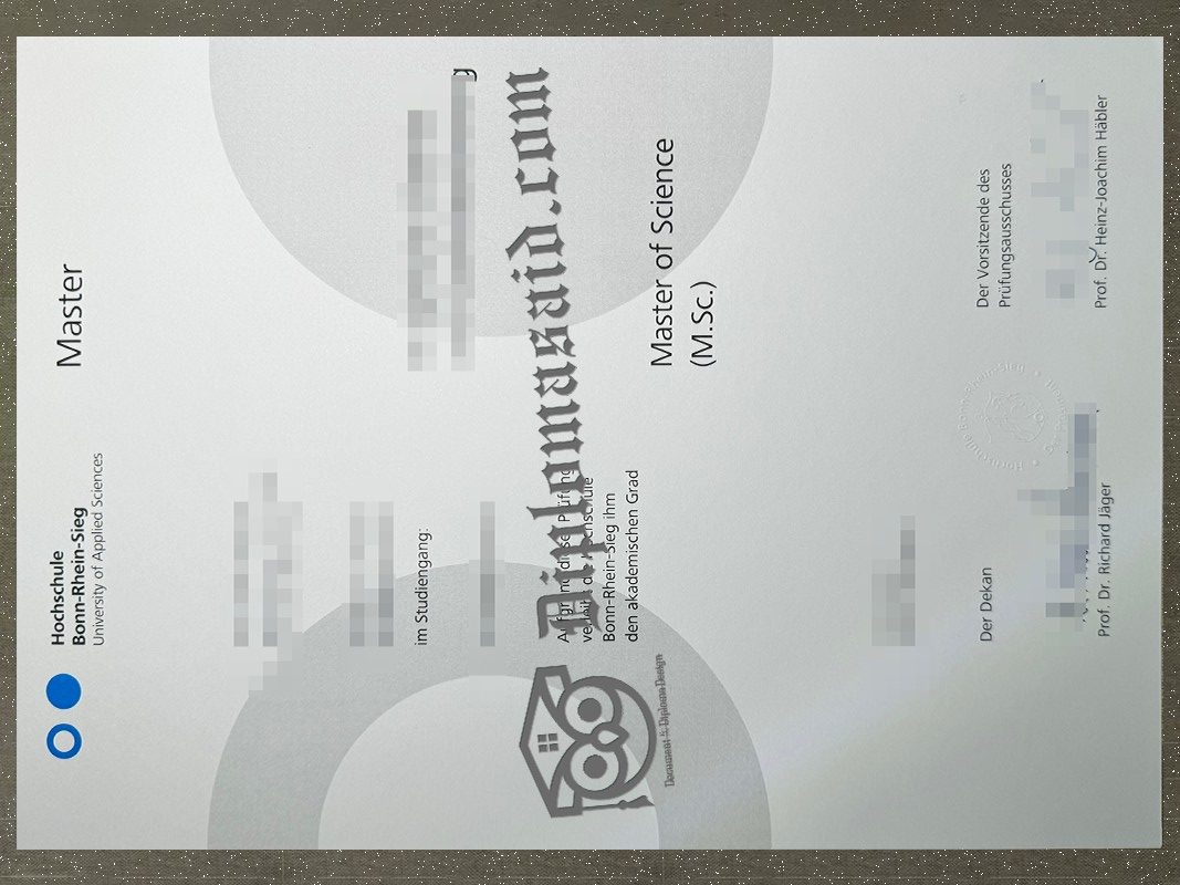 Hochschule Bonn-Rhein-Sieg Urkunde, Hochschule Bonn-Rhein-Sieg Degree
