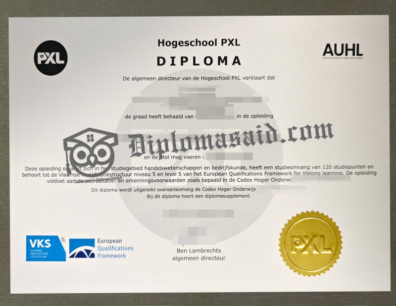 Hogeschool PXL diploma, Hogeschool PXL degree Hogeschool PXL diploma, Hogeschool PXL degree