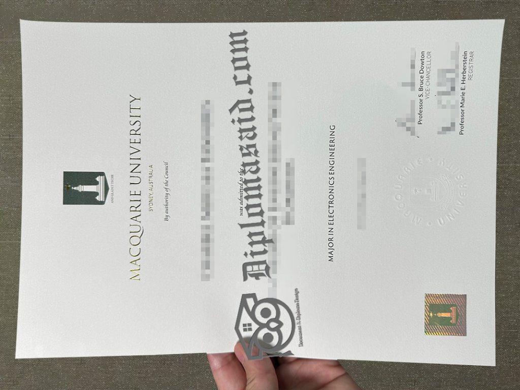 Macquarie University diploma, Macquarie University degree