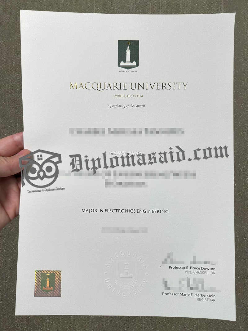 Macquarie University diploma, Macquarie University degree Macquarie University diploma, Macquarie University degree