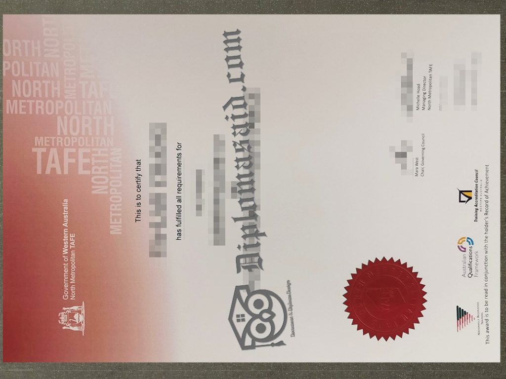 North Metropolitan TAFE Certificate, North Metropolitan TAFE Degree