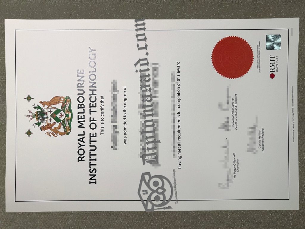 RMIT University Degree, RMIT University Certificate
