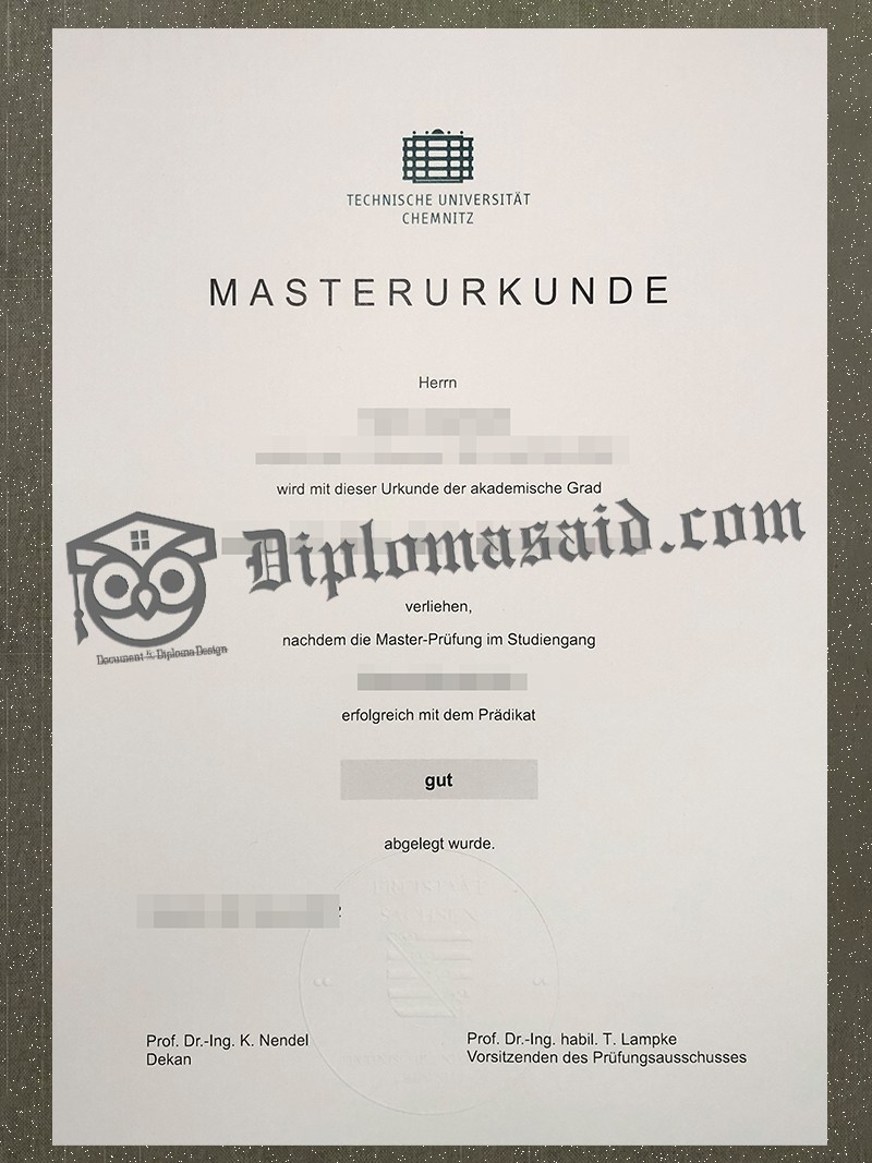 TU Chemnitz Urkunde, TU Chemnitz Degree TU Chemnitz Urkunde, TU Chemnitz Degree