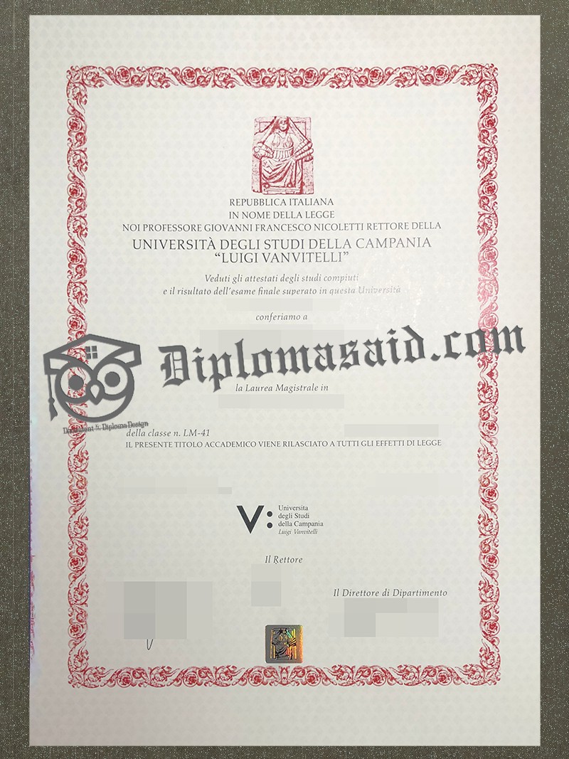 Università degli Studi della Campania Luigi Vanvitelli Diploma Università degli Studi della Campania Luigi Vanvitelli Diploma
