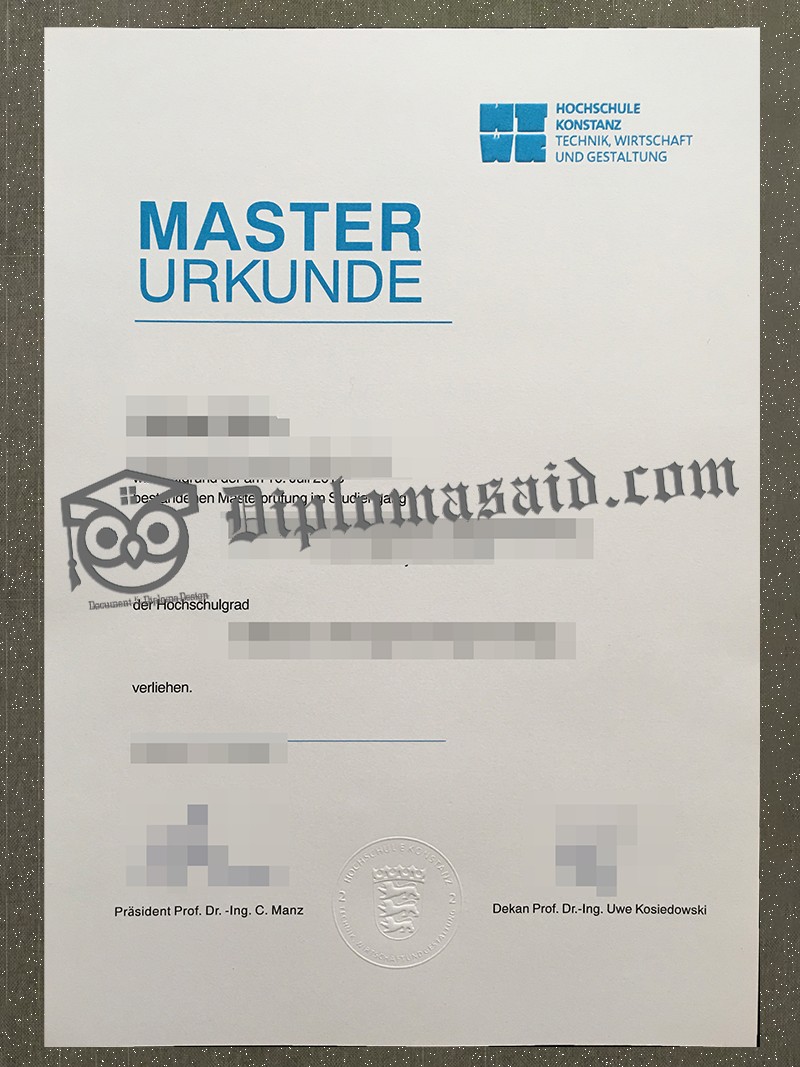 University of Konstanz Urkunde, University of Konstanz Degree University of Konstanz Urkunde, University of Konstanz Degree