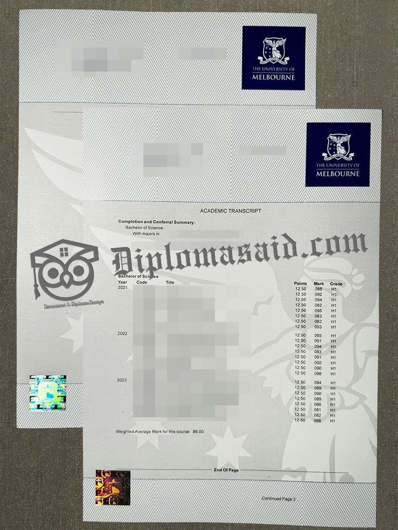 University of Melbourne Transcript, University of Melbourne Degree University of Melbourne Transcript, University of Melbourne Degree