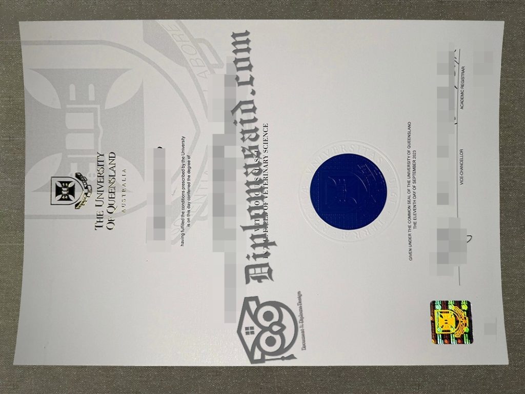 University of Queensland diploma. University of Queensland degree