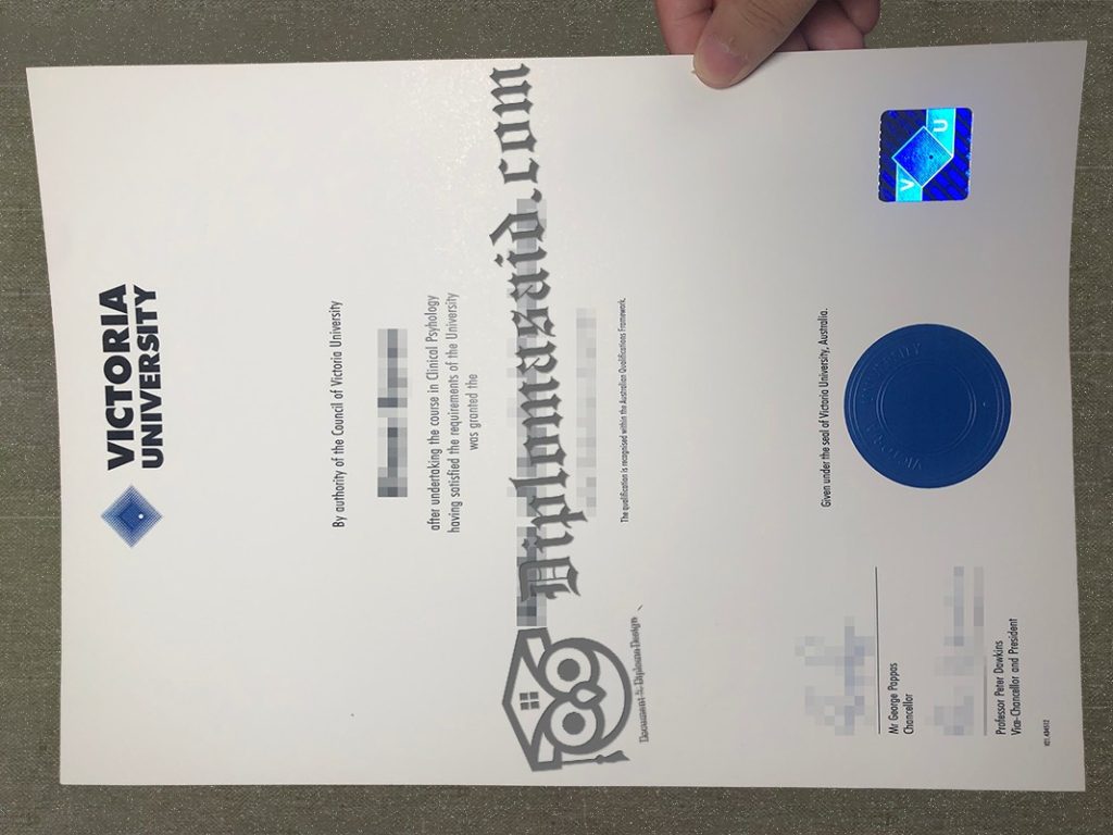 Victoria University degree, Victoria University diploma
