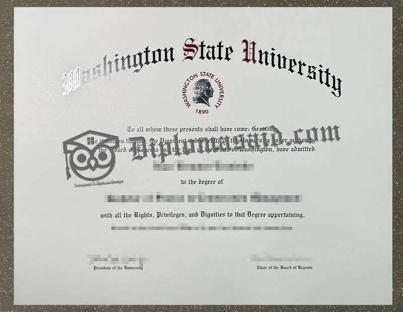 Washington State University Diploma, Washington State University Degree Washington State University Diploma, Washington State University Degree