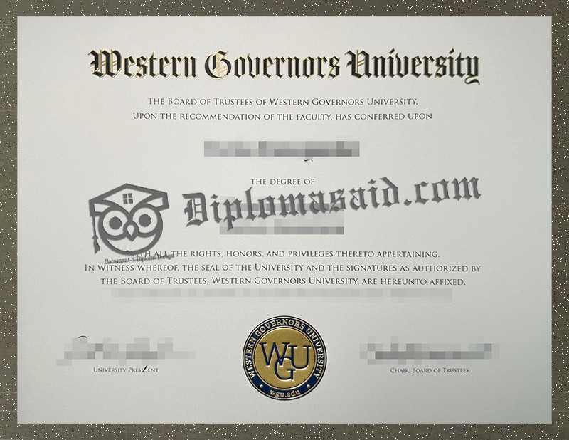 Western Governors University Diploma, Western Governors University Degree Western Governors University Diploma, Western Governors University Degree