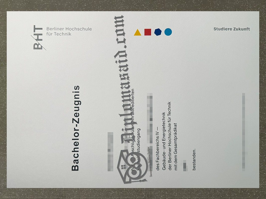 Berliner Hochschule für Technik Zeugnis, Berliner Hochschule für Technik Degree
