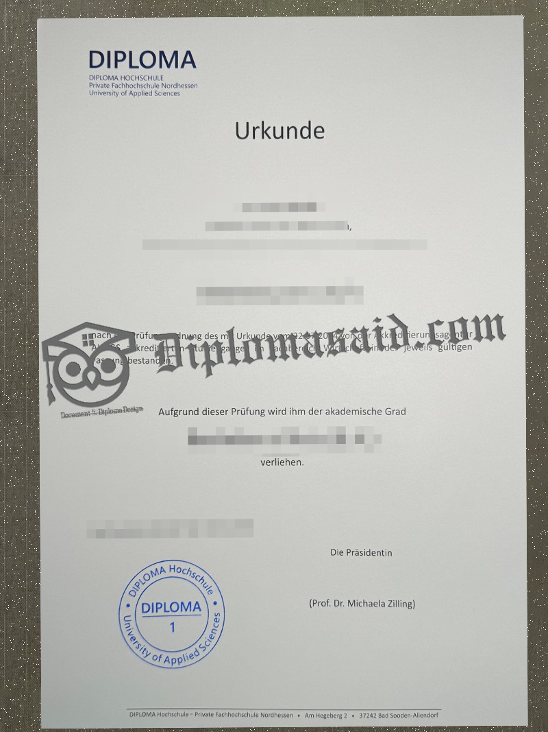 Fachhochschule Nordhessen Urkunde, Fachhochschule Nordhessen Diploma Fachhochschule Nordhessen Urkunde, Fachhochschule Nordhessen Diploma