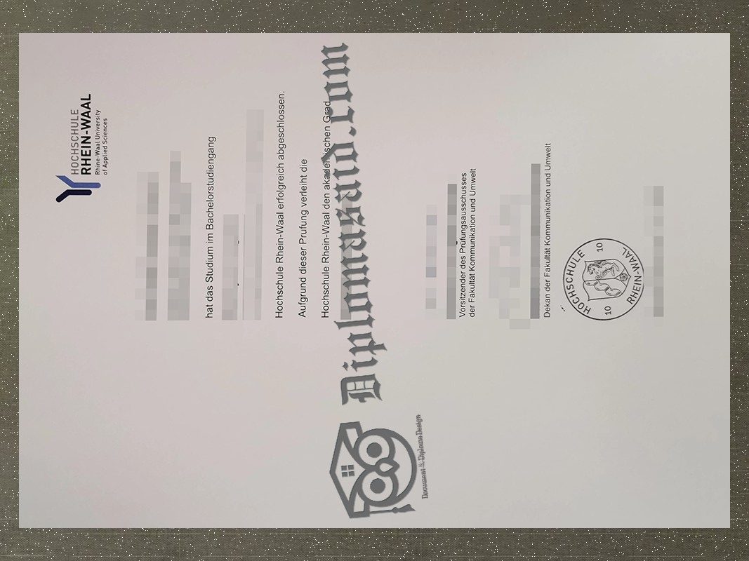 Hochschule Rhein-Waal Diploma, Hochschule Rhein-Waal Degree