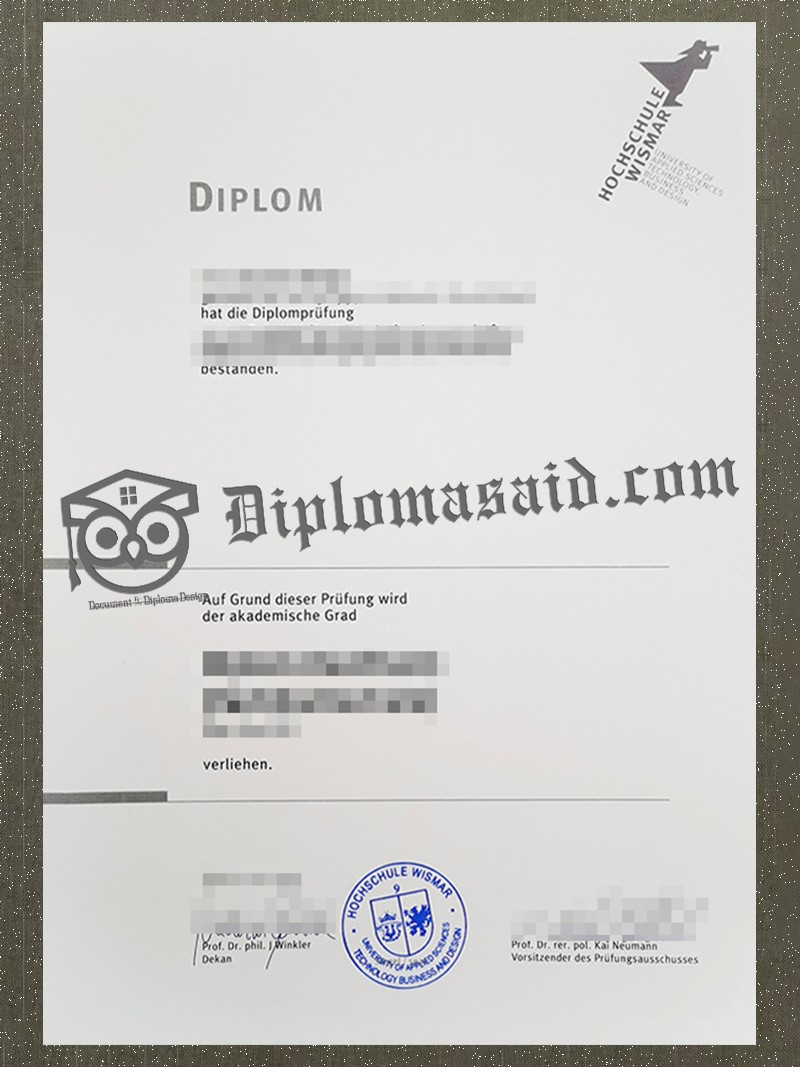 Hochschule Wismar Diplom, Hochschule Wismar Degree Hochschule Wismar Diplom, Hochschule Wismar Degree