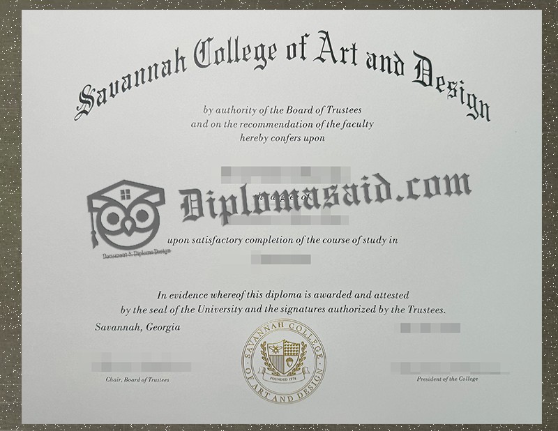 Savannah College of Art and Design Diploma, Savannah College of Art and Design Degree Savannah College of Art and Design Diploma, Savannah College of Art and Design Degree