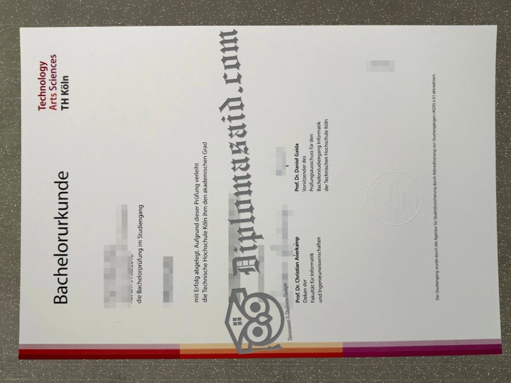 Technische Hochschule Köln Urkunde, Technische Hochschule Köln Degree