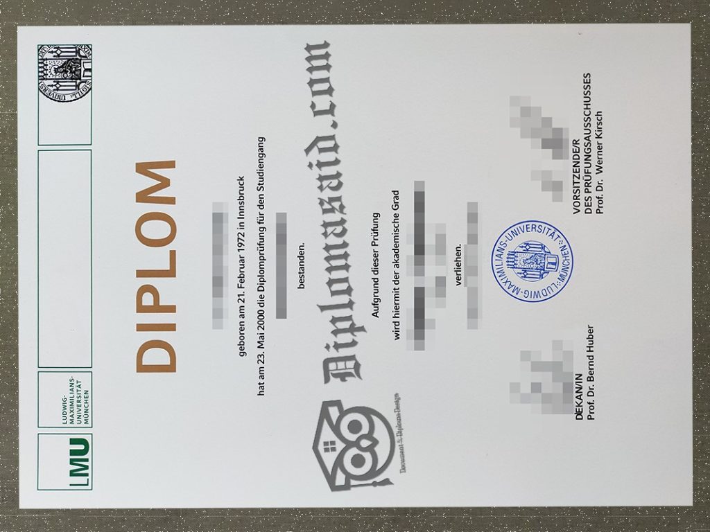 University of Munich Diplom, University of Munich Diploma