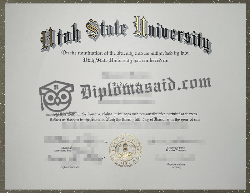 Utah State University Diploma, Utah State University Degree Utah State University Diploma, Utah State University Degree